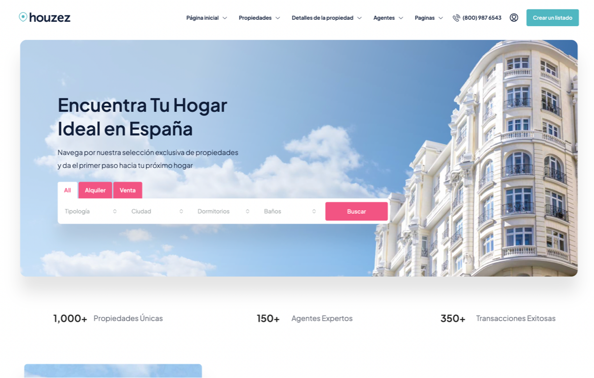 Responsive real estate property search interface optimized for desktop, tablet, and mobile devices