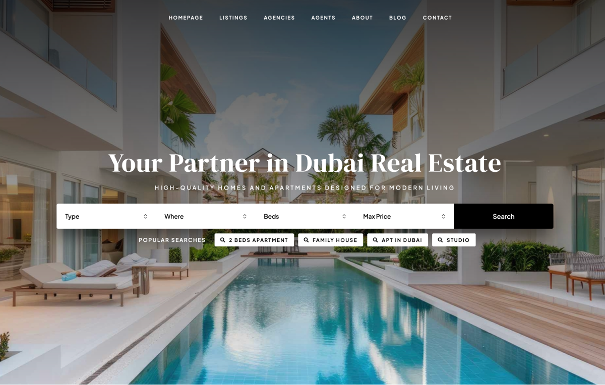 Advanced custom property search fields for luxury real estate websites and property portals in WordPress