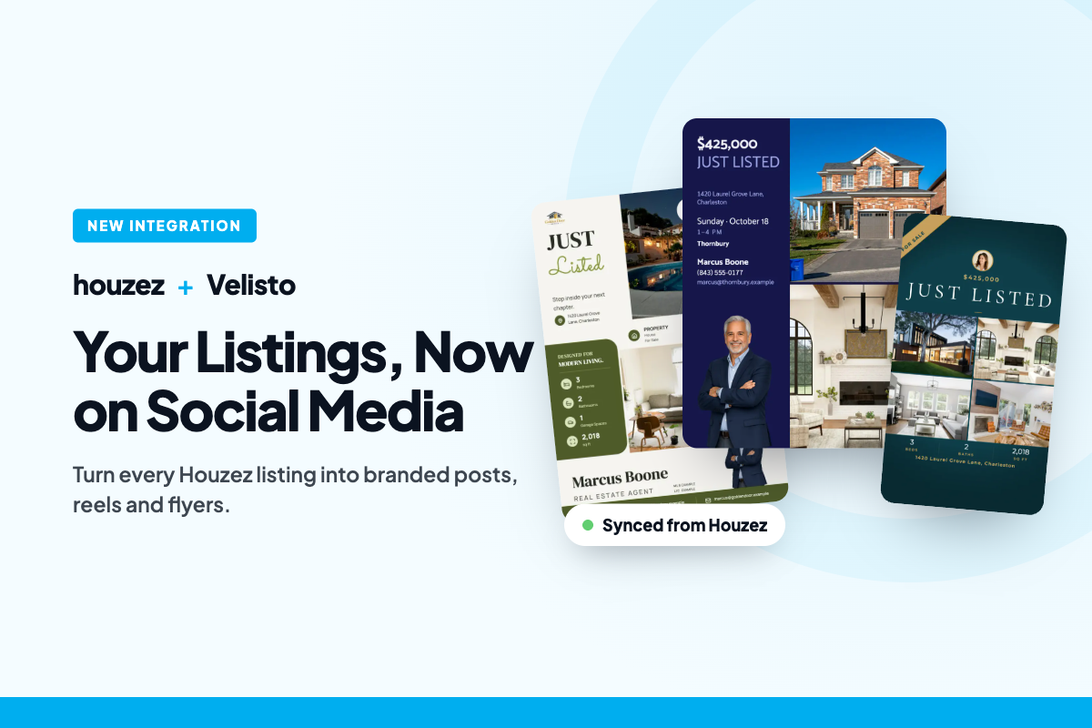 Houzez and Velisto: your listings, now on social media